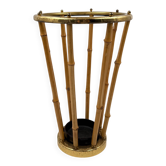 Hollywood regency bamboo umbrella rack, France 1970