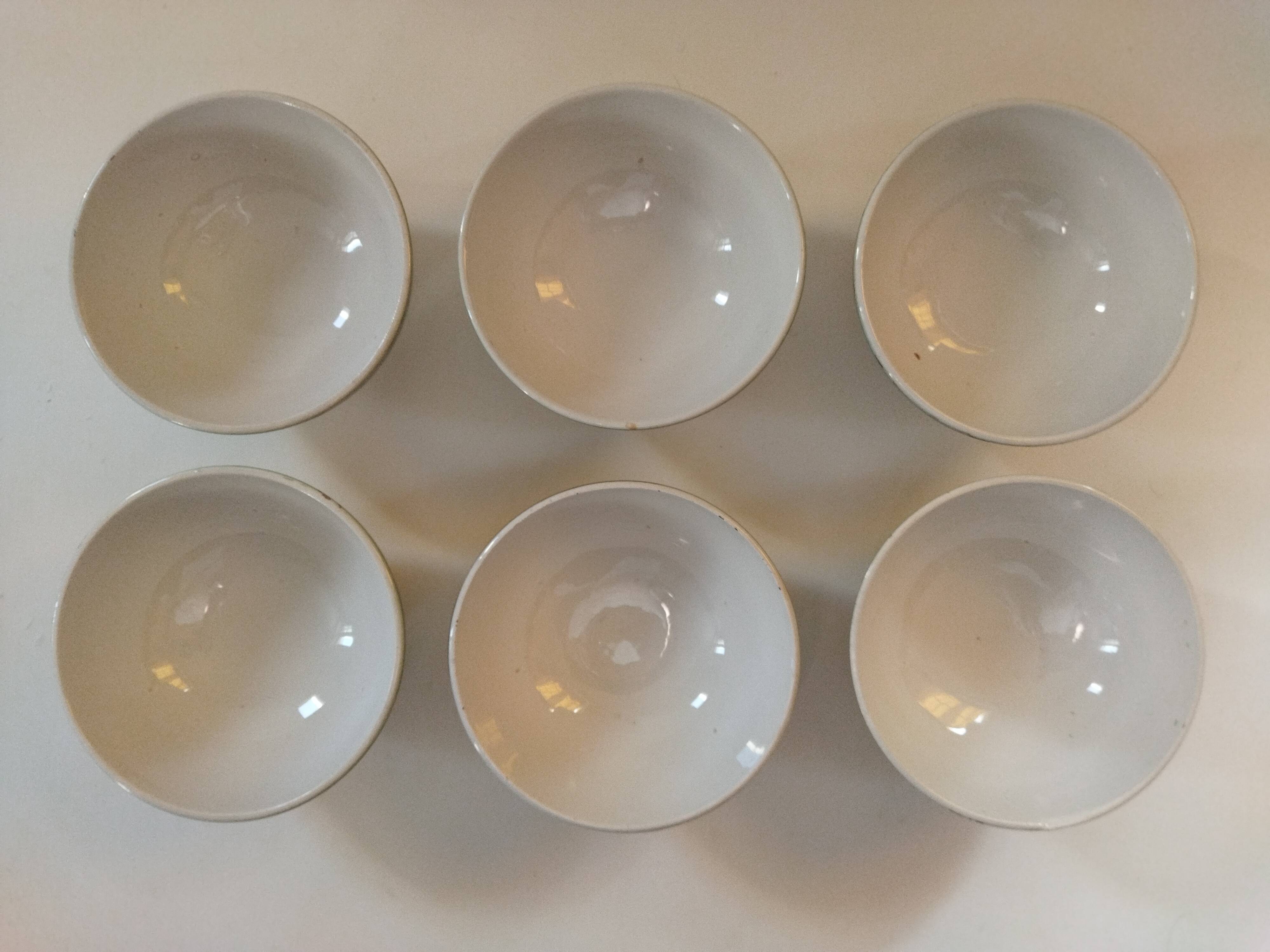 Six fenal badonviller bowls