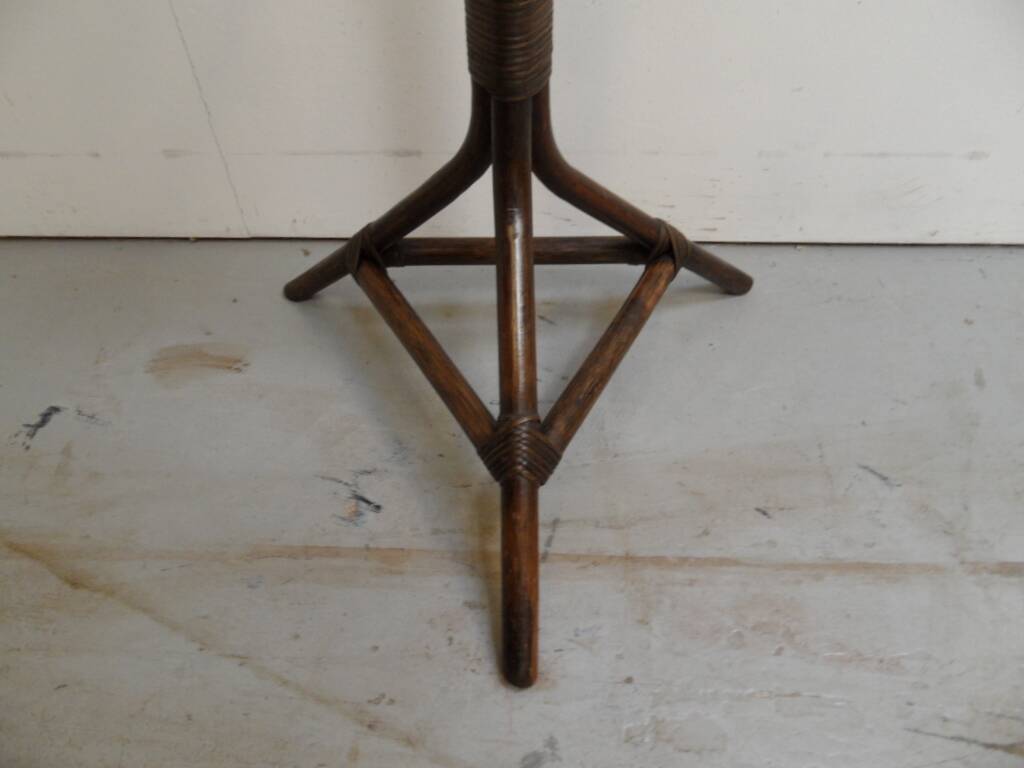Vintage standing coat rack in bamboo