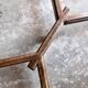 French dining table in Neo-Renaissance style with cross legs.