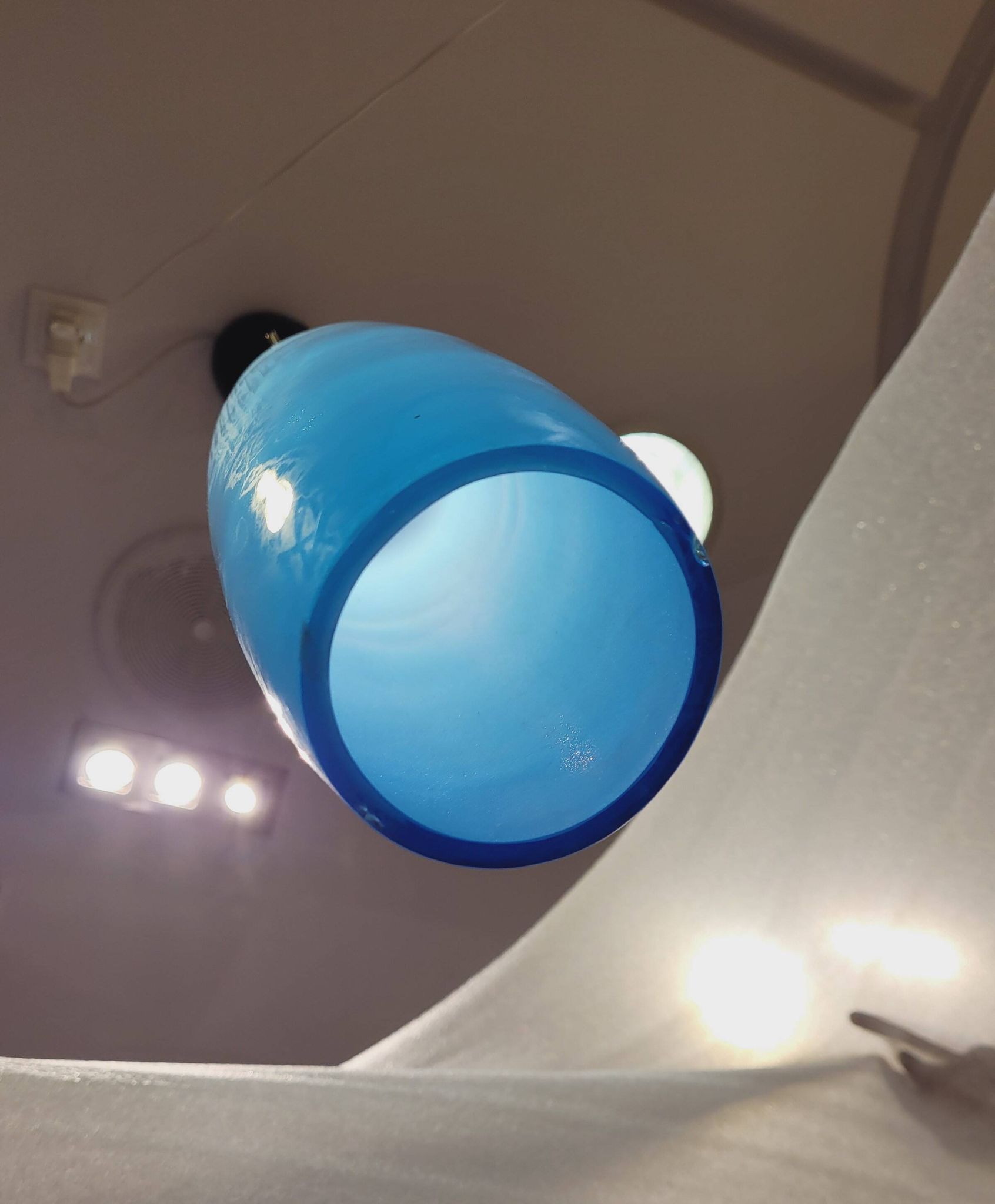 Blue tech lamp, Murano crystal, Vetreria Vistosi, 70's – Italy