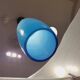 Blue tech lamp, Murano crystal, Vetreria Vistosi, 70's – Italy