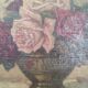 Painting on linen bouquet of flowers