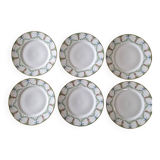 Raynaud in Limoges Series 6 porcelain flat plates, Festivities model