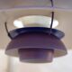 Danish Pendant Lamp PH5 by Louis Poulsen in purple color