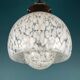Mid-Century White Murano Suspension, Italy, 1960s