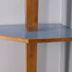Vintage 1950s floor-to-ceiling corner cabinet in wood italian design