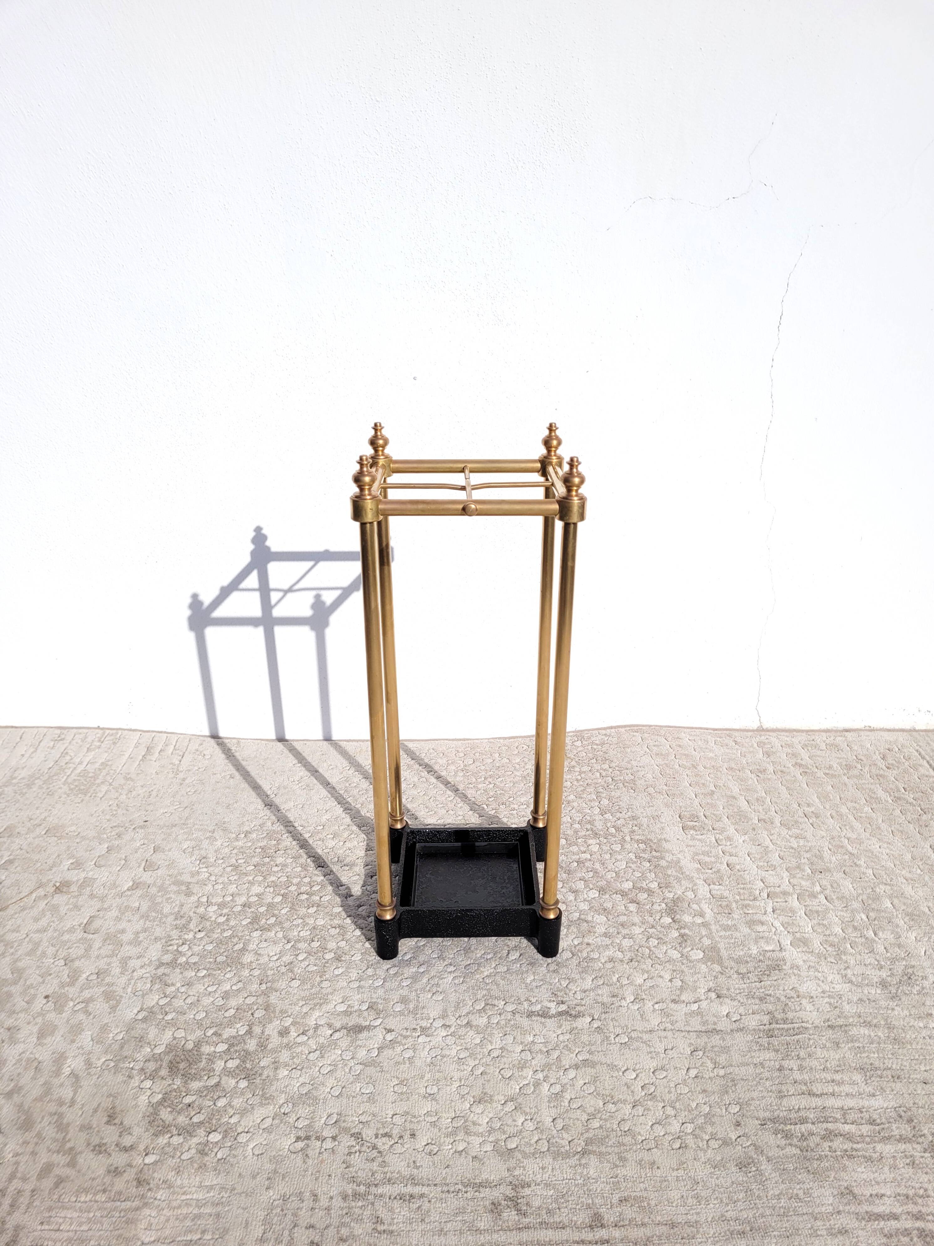 Victorian brass umbrella holder