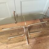 Glass and chrome coffee table 1970