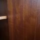 Teak 2-door wardrobe — hanging space + shelves — 1960s/70s
