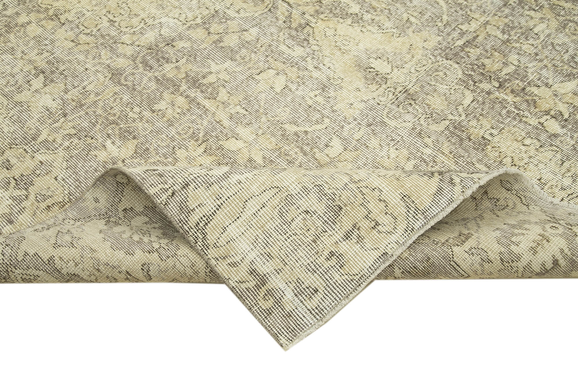 Handwoven Antique Anatolian Beige Rug 193 cm x 298 cm - 38951
