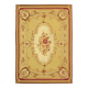 Handmade European Vintage Aubusson Kilim 260 cm x 368 cm