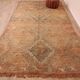 Peach Vintage Moroccan Rug 186 x 329 cm, Berber Wool Rug, Handmade Boho Rug