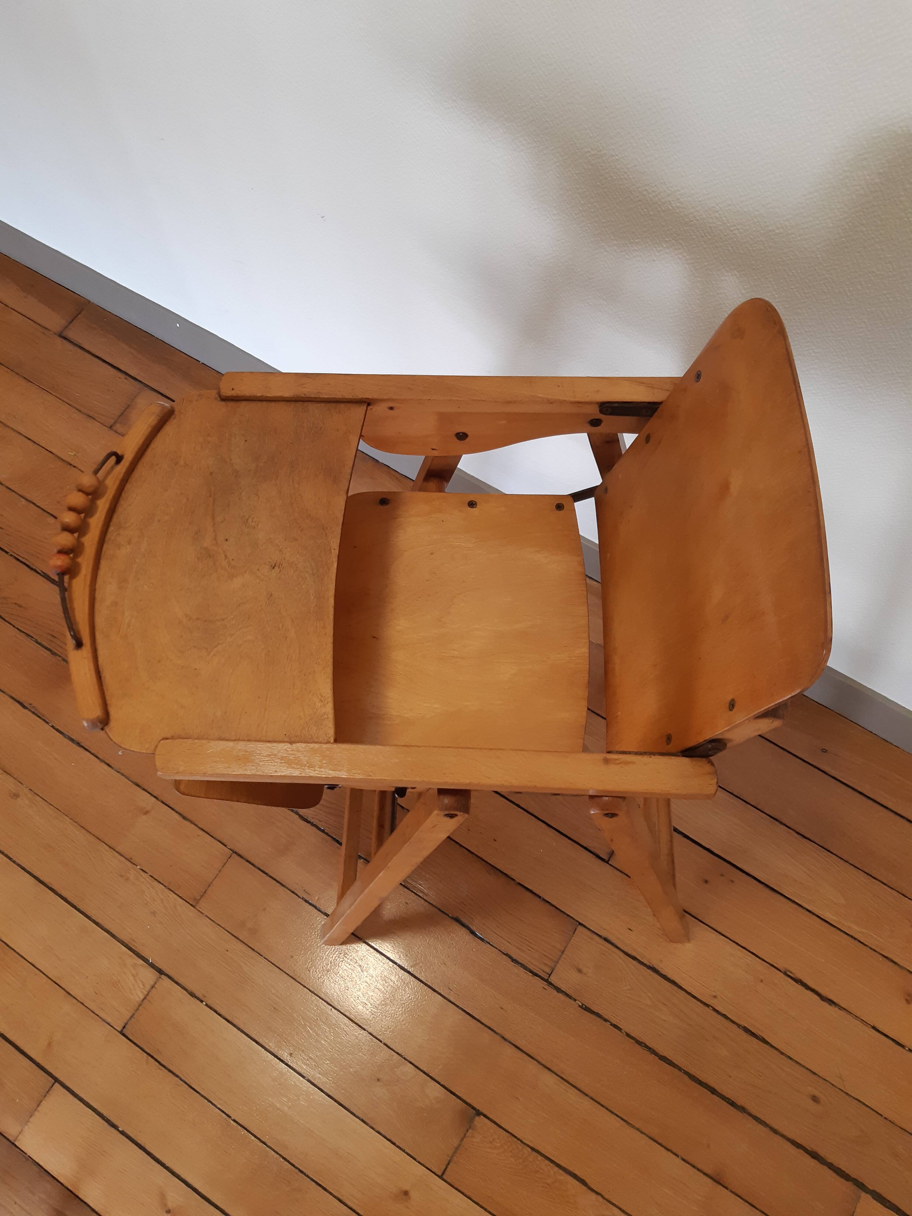 Vintage high folding chair