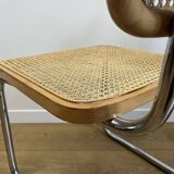 CESCA B64 armchair in canework after Marcel Breuer