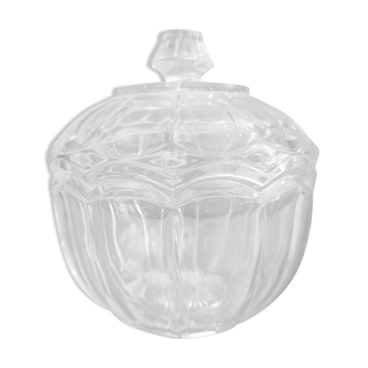 Boîte à bonbons en verre Français vintage