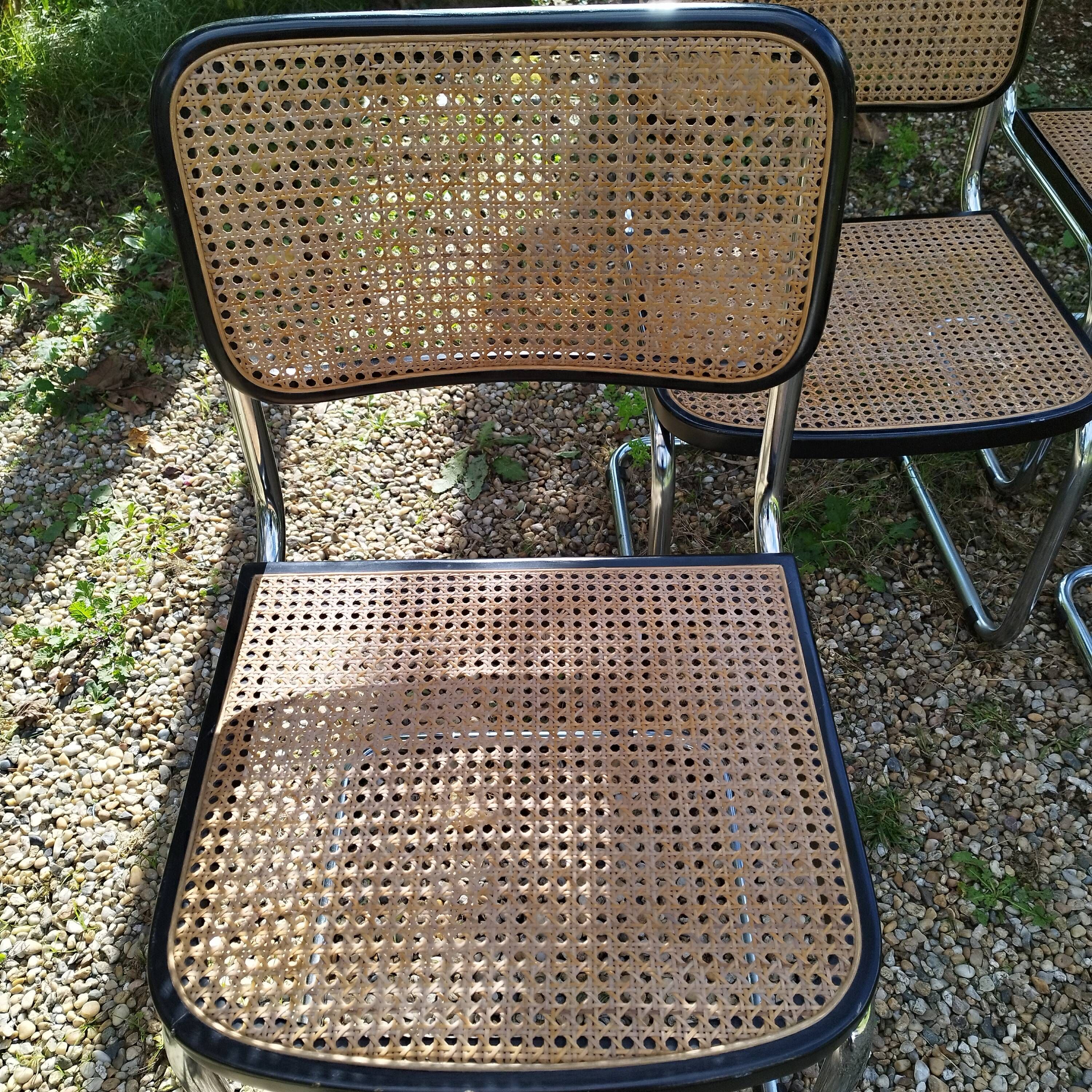 Vintage style chairs Cesca B32 Marcel Breuer