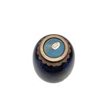 Vase Cloisonné Bleu Cobalt, 1980s