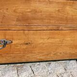 Old solid oak cabinet with its large drawer.