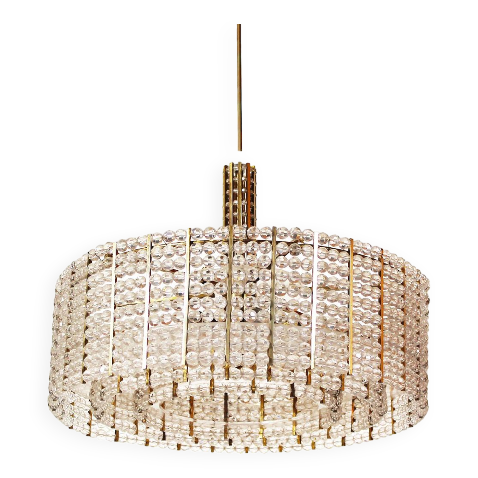Vintage chandelier by Emil Stejnar for Rupert Nikoll Austria 1960's