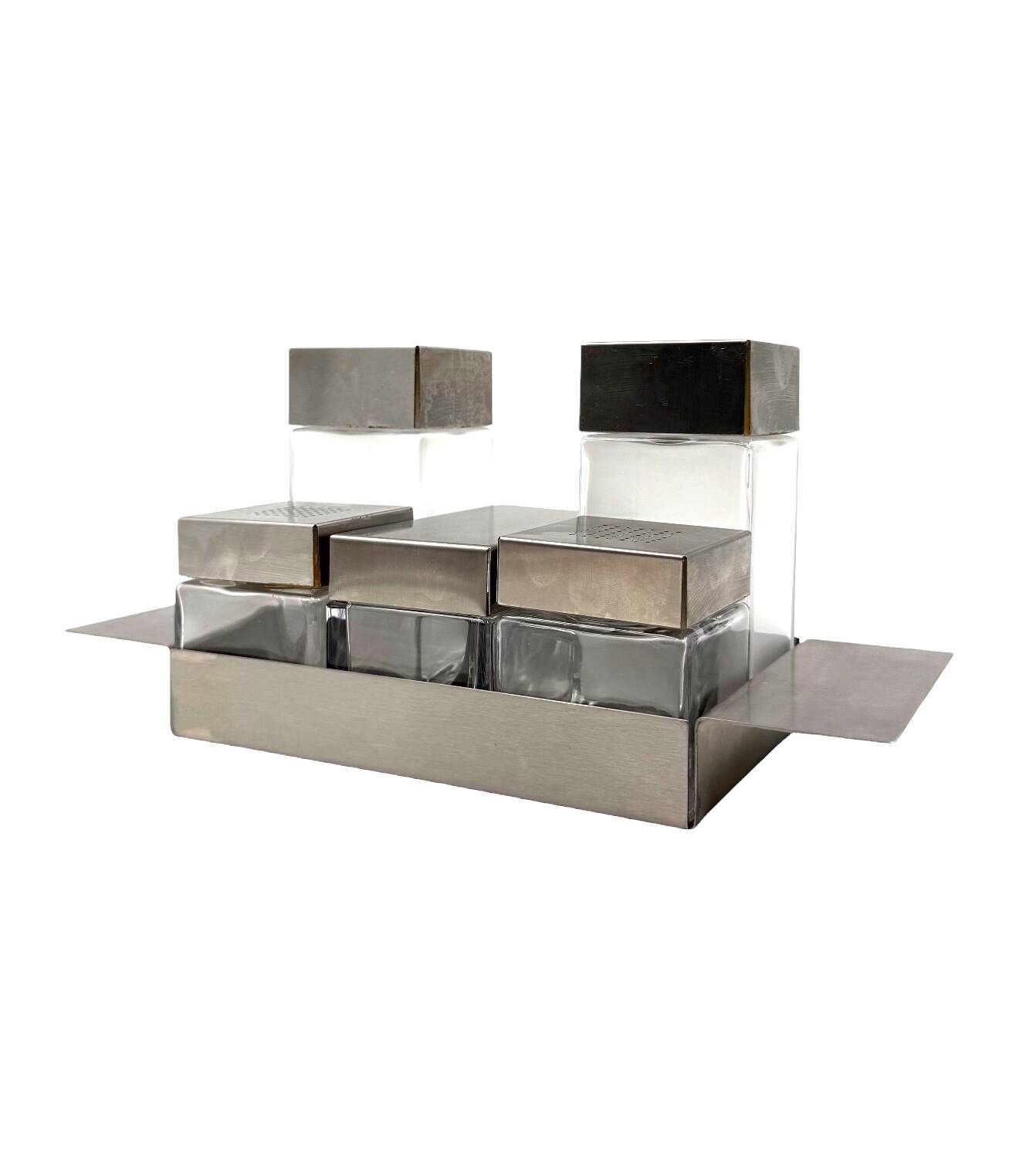 Hollywood regency Cruet-set, Manifattura Zani Italy, 1970s.