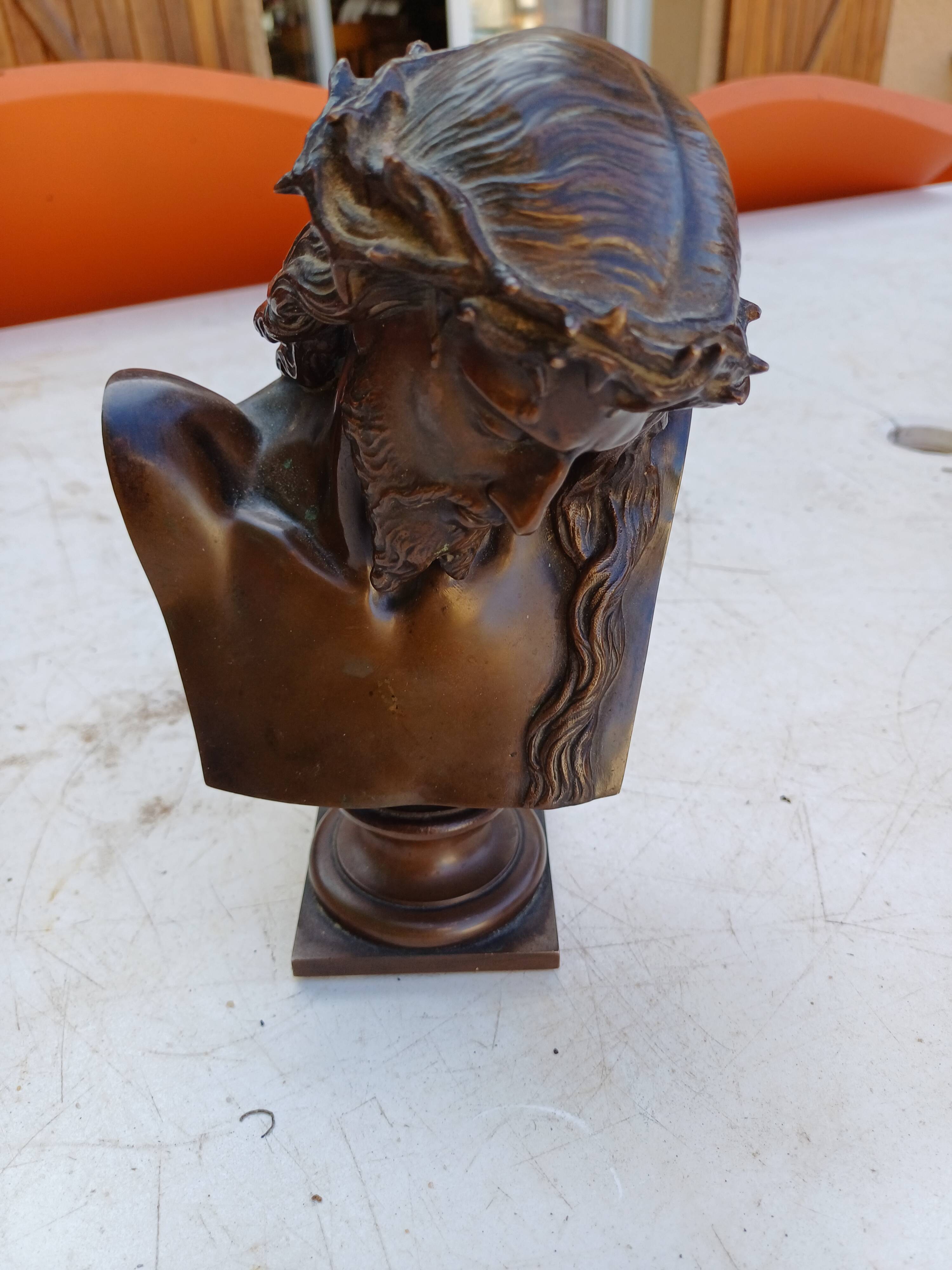 Bronze "Christ" by J.Clessinger Rome 1858 Barbedienne