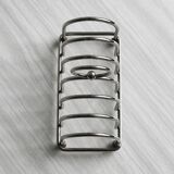 Stainless steel toast rack.