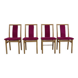 Chaises danoises par K. Høffer-Larsen, années 1980, Set de 4