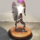 Vintage unique Italian metal figure table lamp