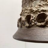 Brutalist ceramic pendant from the mid-century modern period by Judi Kunst.