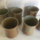 Jug and its vintage stoneware glasses