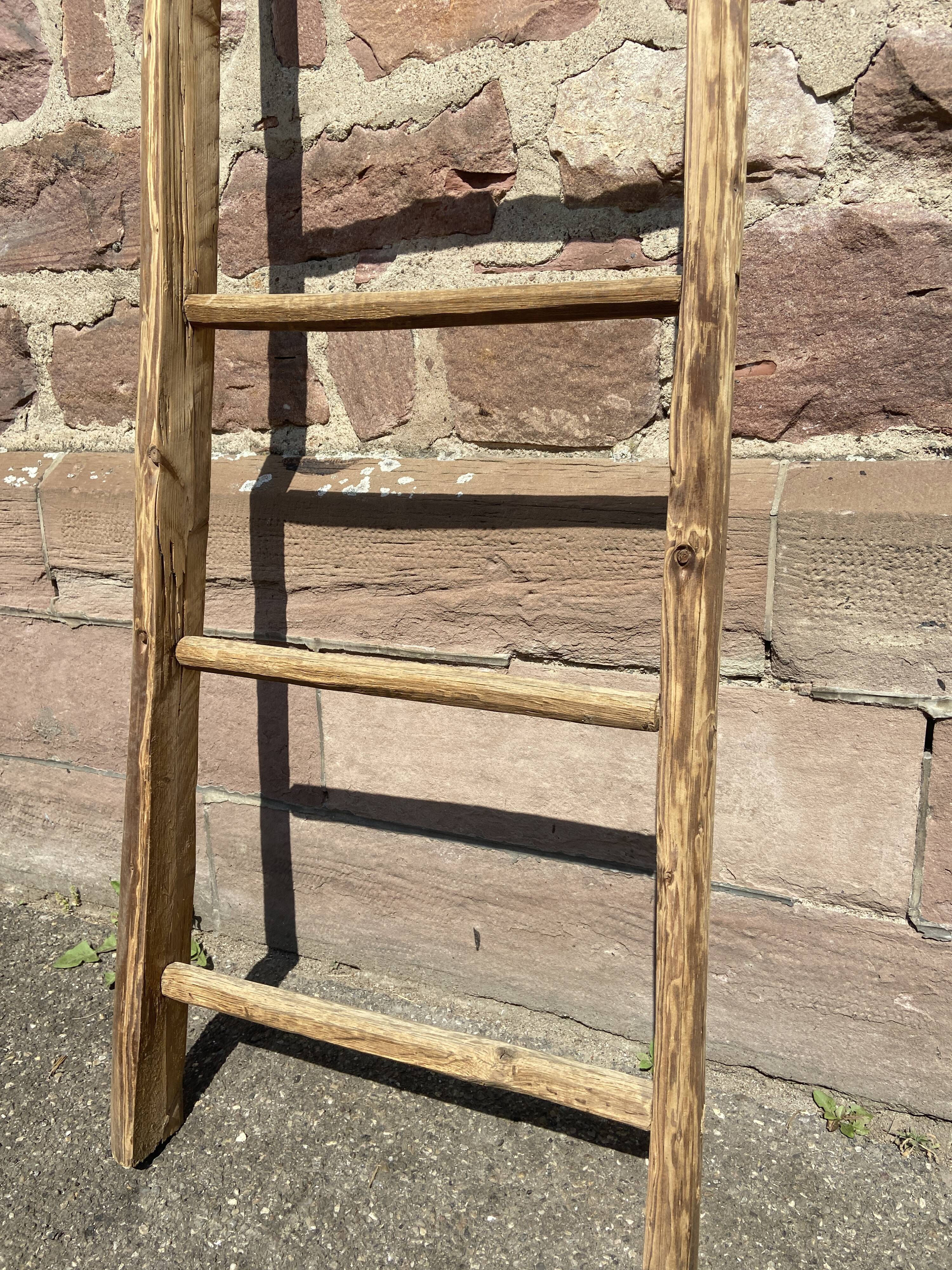Old Ladder Towel Rack