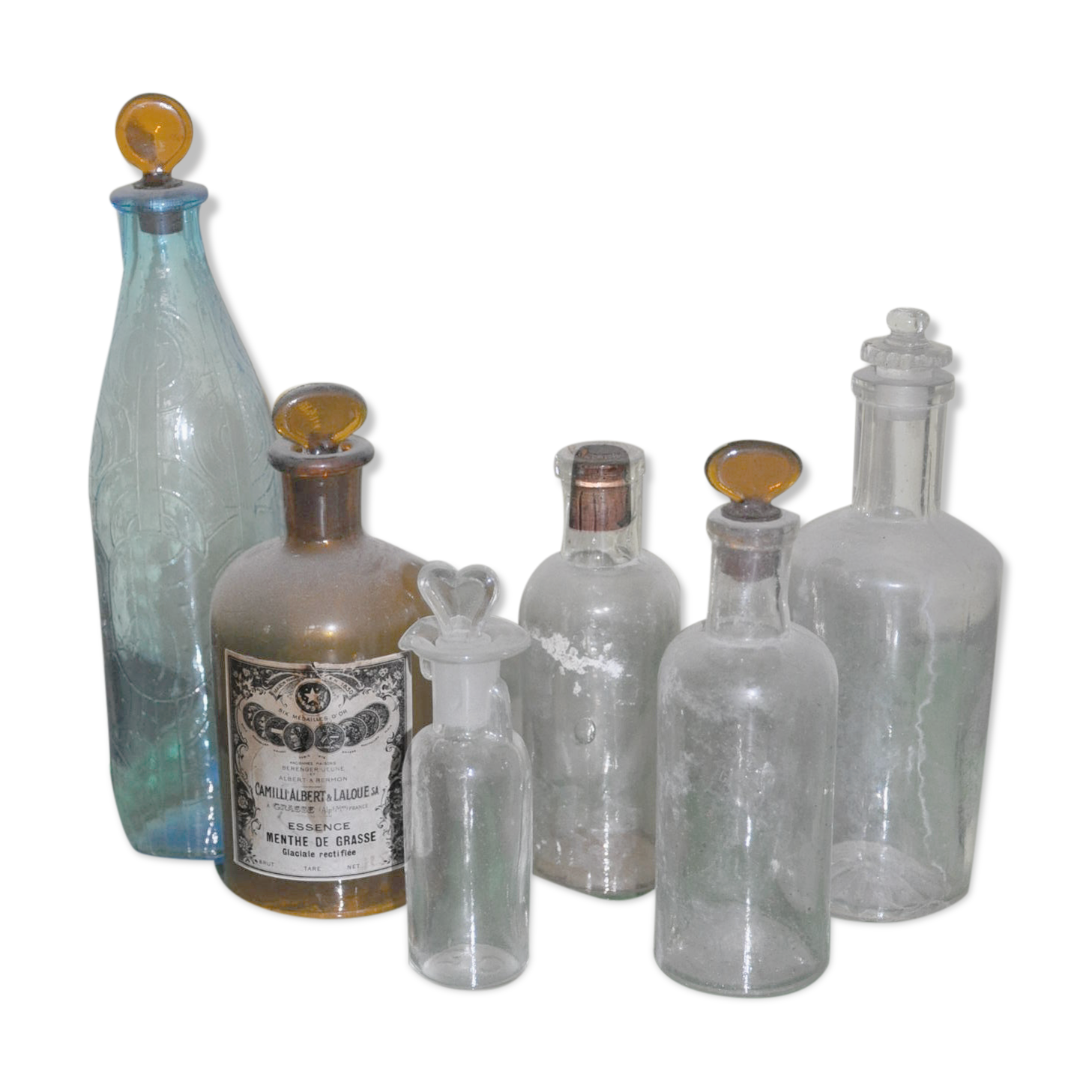 Lot old bottles