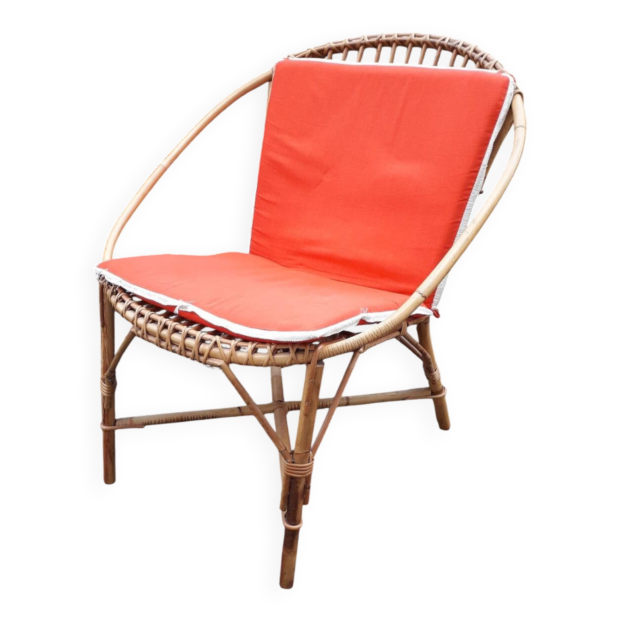 Rattan armchair
