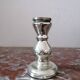 Paire de bougeoirs en verre églomisé