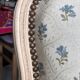 Paire de fauteuil laqué de style Louis XV