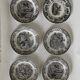 Lot de 6 assiettes en faïence Longwy Huart & Nothomb