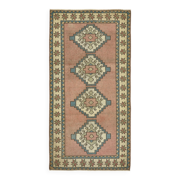 Tapis vintage anatolien turc 104 cm x 196 cm
