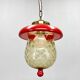 Suspension champignon en verre taillé et laiton des années 1950, Allemagne