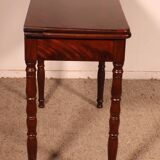 Table à jeux du 19° siècle en acajou