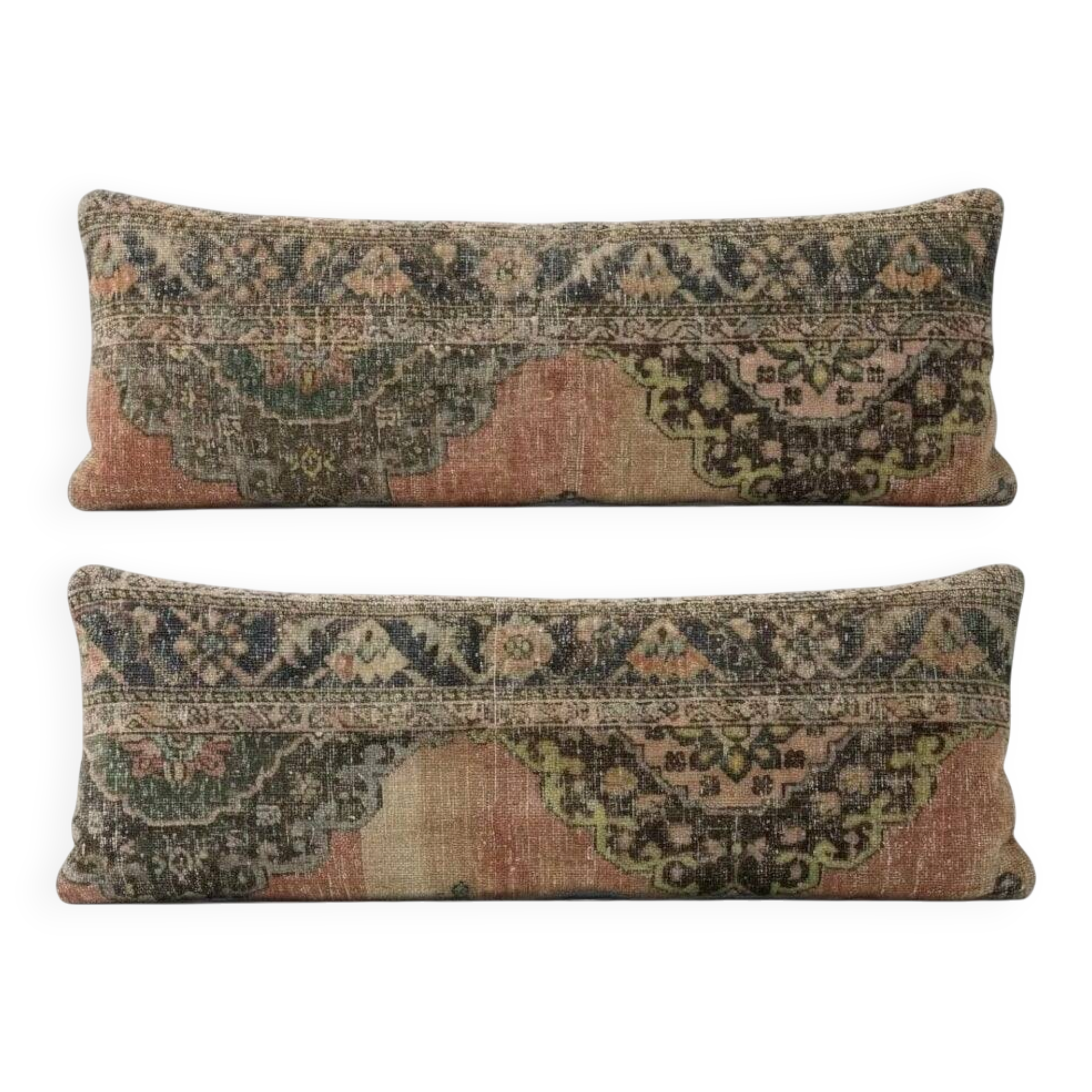 Set of 2 vintage Turkish cushion covers 41x119 cm
