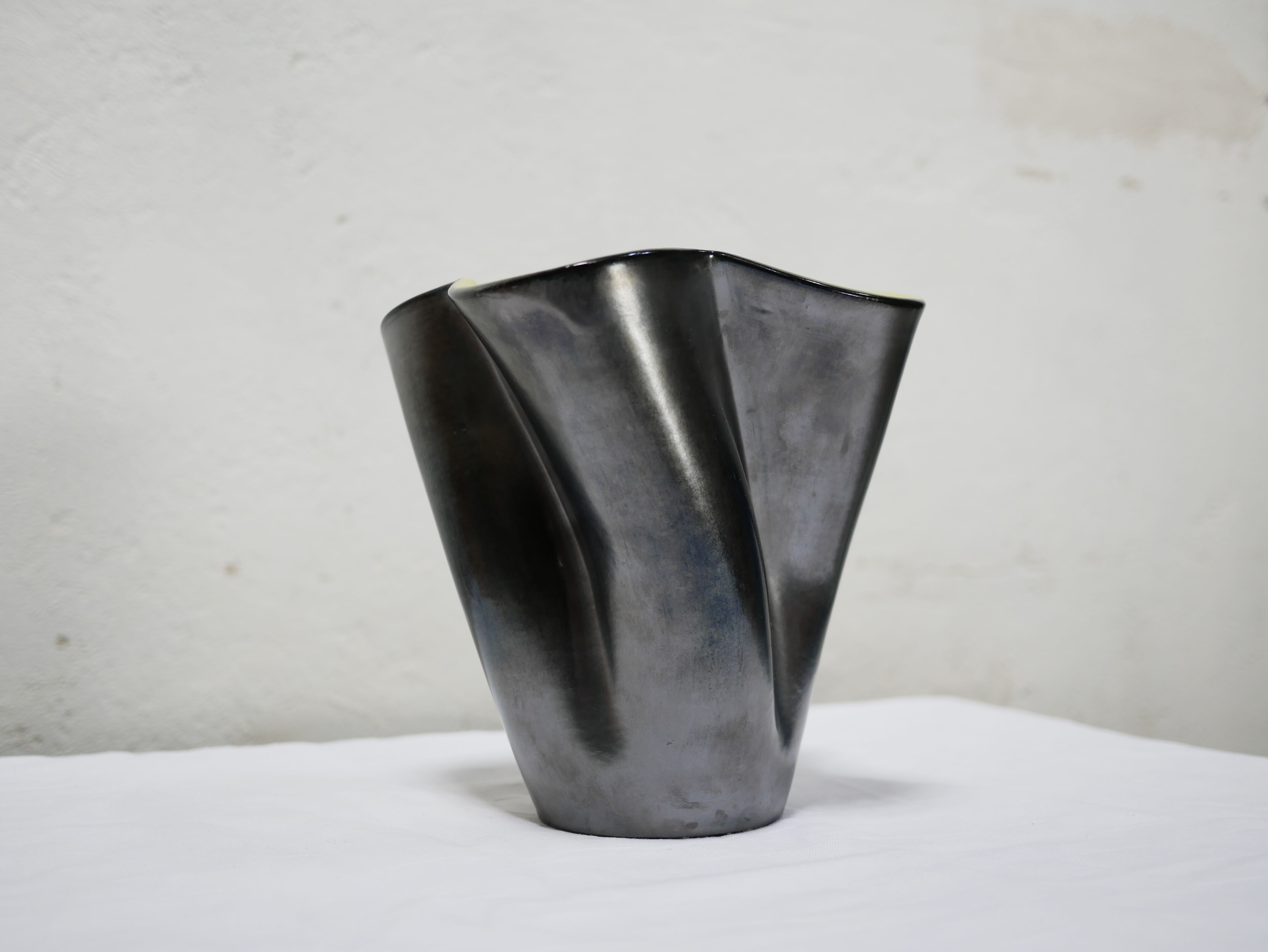 Vintage ceramic vase by Elchinger