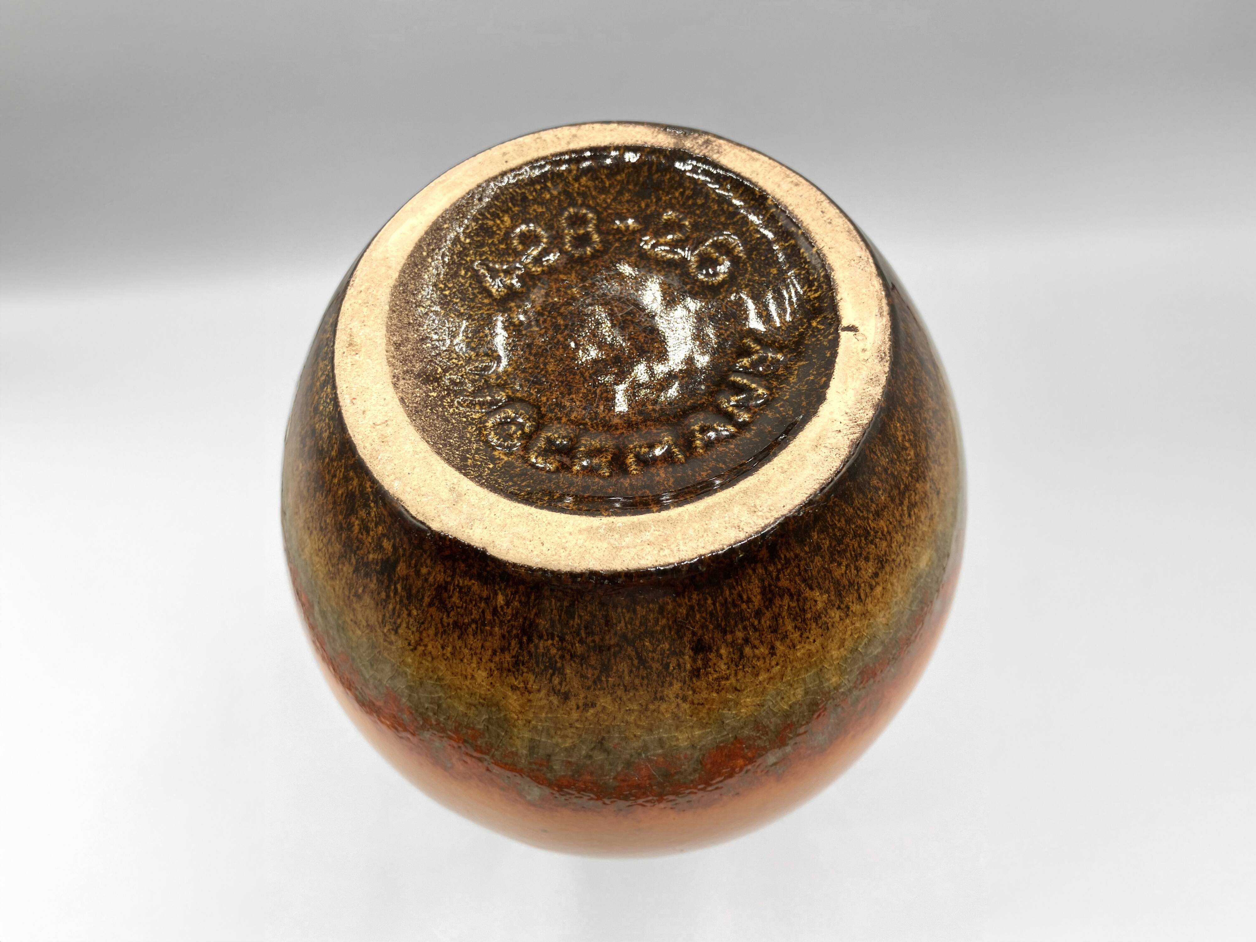 SCHEURICH ceramic vase • Design A.Seide • W. Germany • 70s