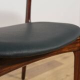 Model 49 Rosewood Dining Chairs by Erik Buch for Oddense Maskinsnedkeri / O.D. Møbler, 1960s.