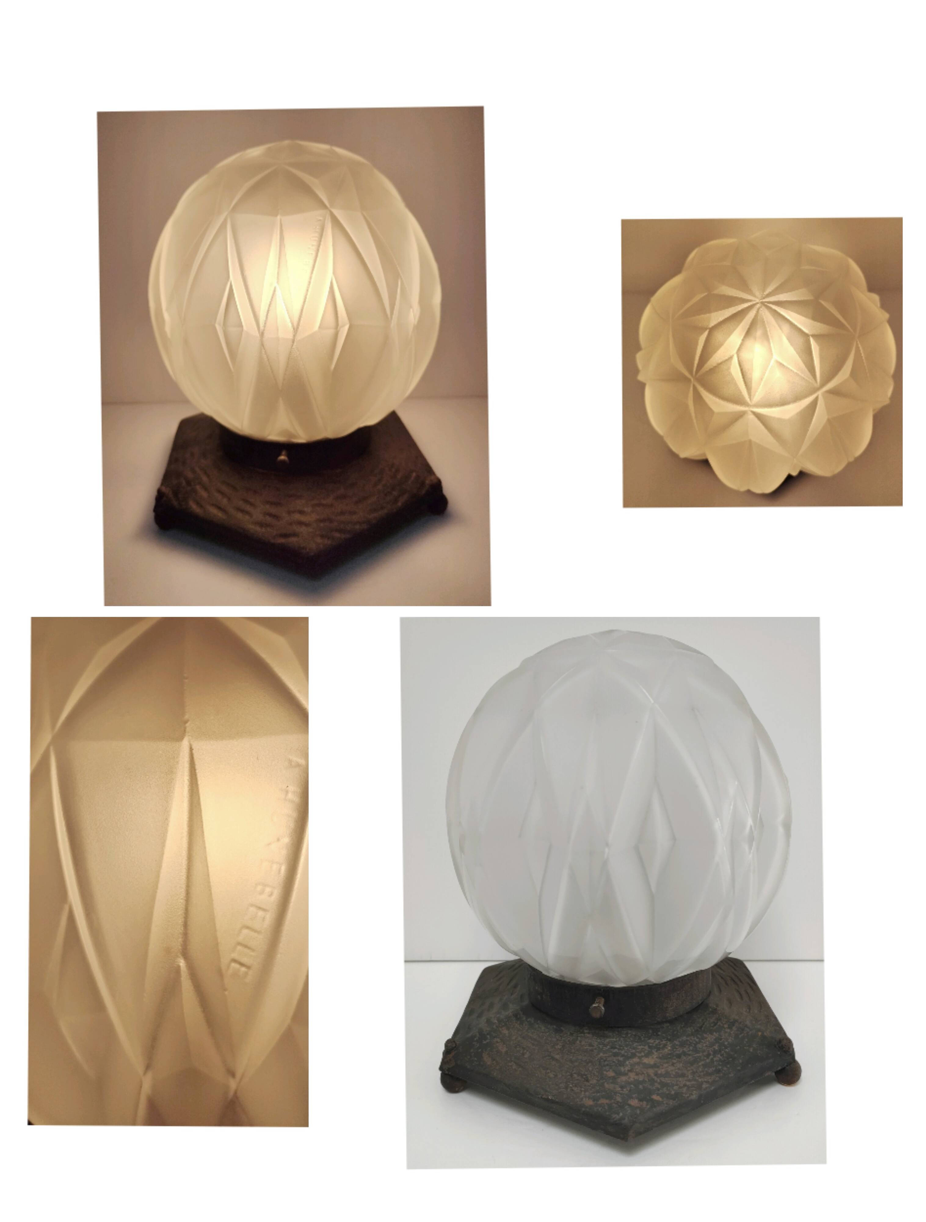 Prism Lamp by André Hunebelle Art Deco