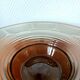 Large Art Deco smoked glass bowl