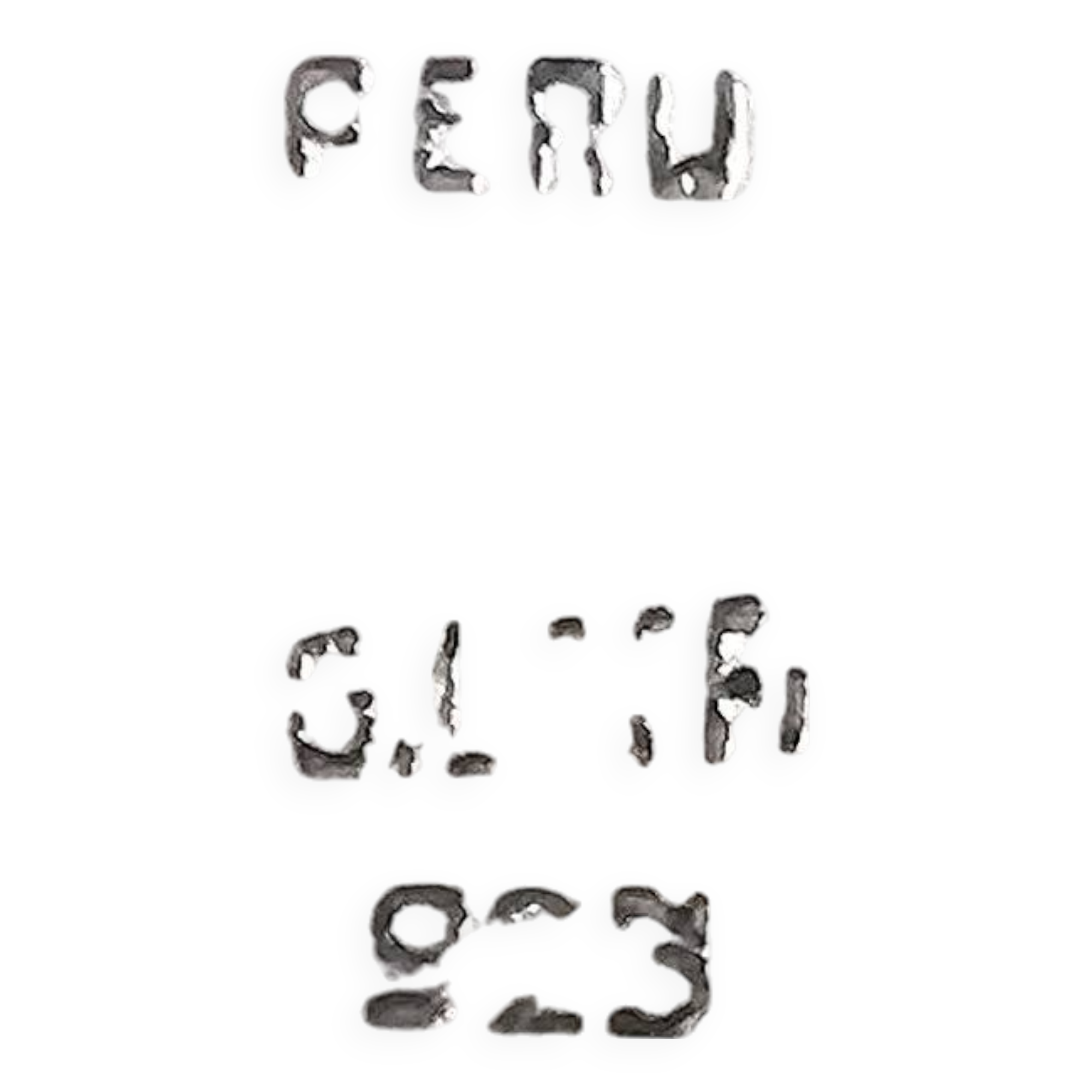 Silver Sculptural Bowl by Graziella Laffi, Signed, Peru, 1960s