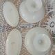 Set of antique Scottish tile dishes