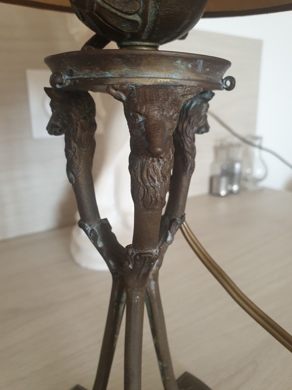 Old brass lamp