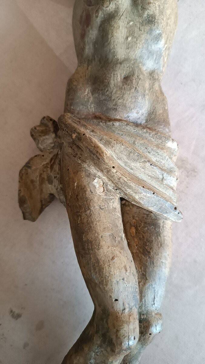 Large polychrome wooden Christ, 17th century